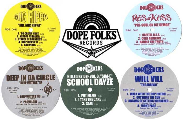 Dope Folks Records 2015 Sampler Cover