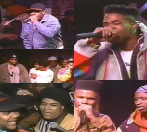 Hard to the Left Party mit Brand Nubian, KMD, Pete Rock & CL Smooth und Leaders Of The New School (1990)